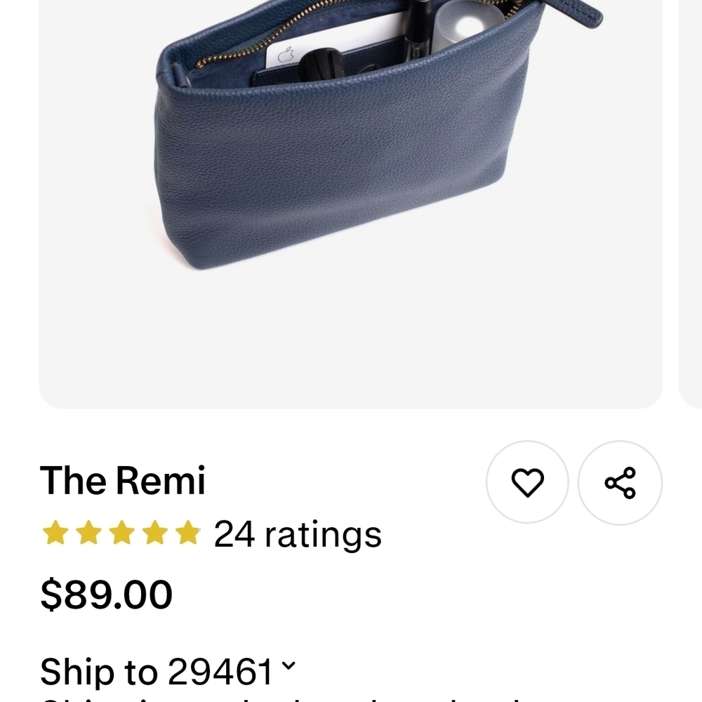 The Remi Blue Clutch
